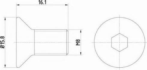 MAZDA 998310816 - Surub, disc frana aaoparts.ro