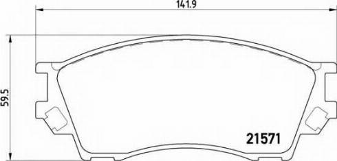 MAZDA TBY7-33-23Z - Set placute frana,frana disc aaoparts.ro