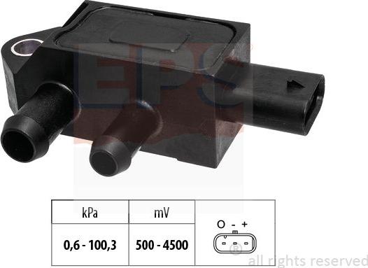 MDR EPS-1993 404 - Senzor, presiune gaze evacuare aaoparts.ro