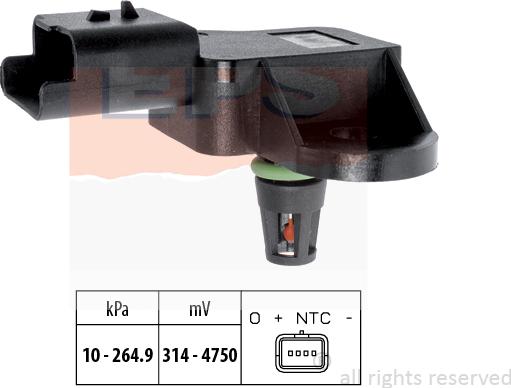 MDR EPS-1993 137 - Senzor, presiune gaze evacuare aaoparts.ro