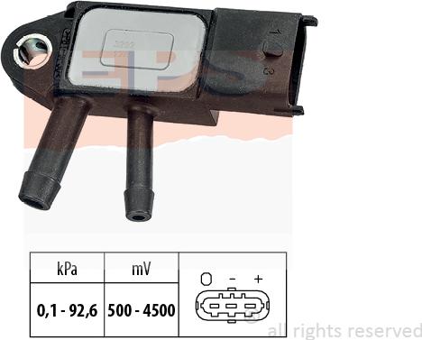 MDR EPS-1993 292 - Senzor, presiune gaze evacuare aaoparts.ro