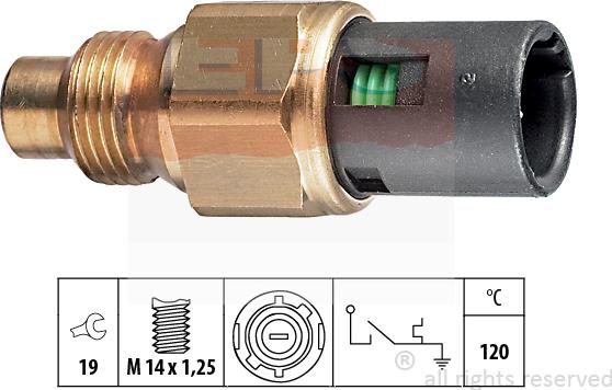 MDR EPS-1840 048 - Senzor,temperatura lichid de racire aaoparts.ro