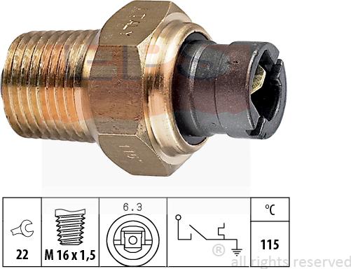 MDR EPS-1840 000 - Senzor,temperatura lichid de racire aaoparts.ro