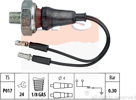 MDR EPS-1800 061 - Senzor,presiune ulei aaoparts.ro