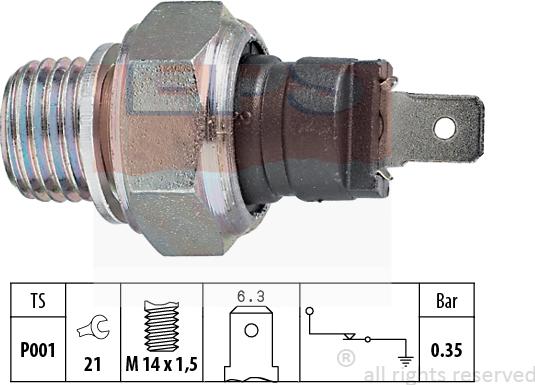 MDR EPS-1800 006 - Senzor,presiune ulei aaoparts.ro