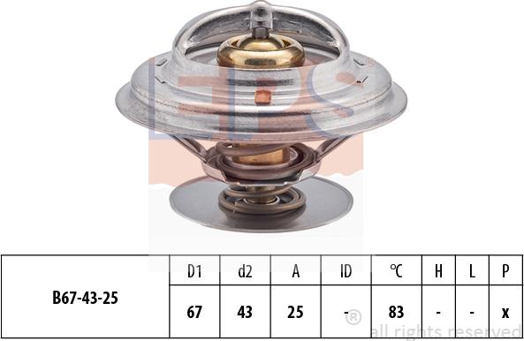 MDR EPS-1880 982S - Termostat,lichid racire aaoparts.ro