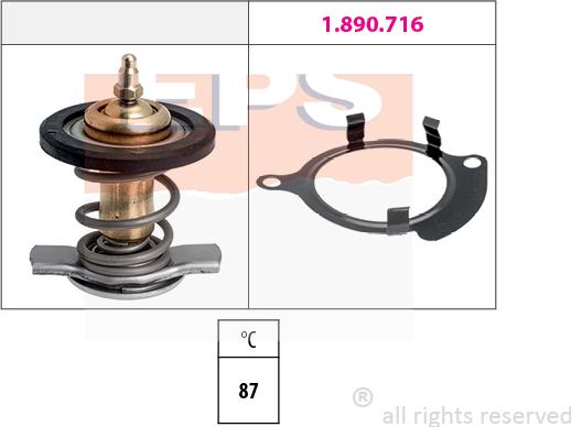 MDR EPS-1880 820 - Termostat,lichid racire aaoparts.ro
