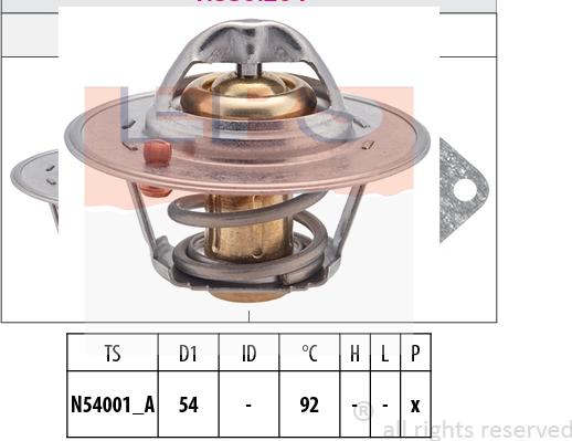 MDR EPS-1880 204S - Termostat,lichid racire aaoparts.ro