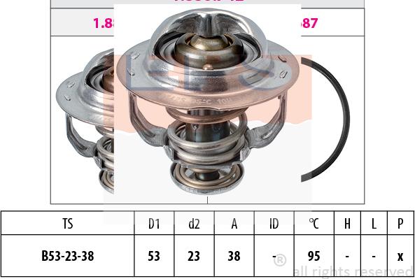 MDR EPS-1880 742S - Termostat,lichid racire aaoparts.ro