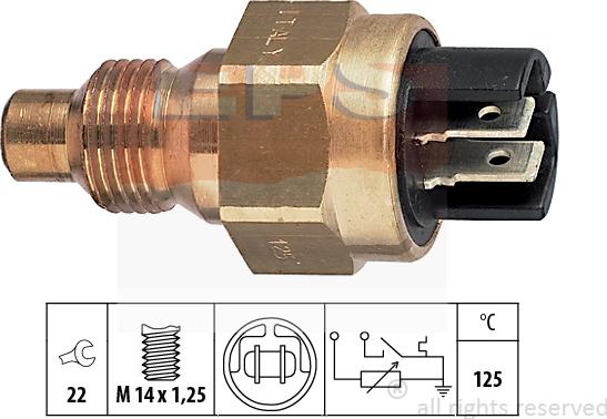 MDR EPS-1830 510 - Senzor,temperatura lichid de racire aaoparts.ro
