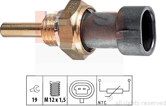 MDR EPS-1830 098 - Senzor,temperatura lichid de racire aaoparts.ro
