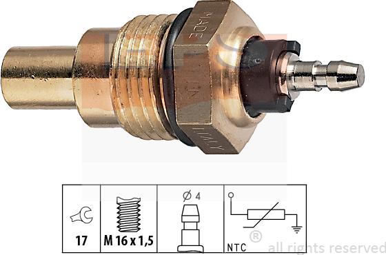 MDR EPS-1830 009 - Senzor,temperatura lichid de racire aaoparts.ro