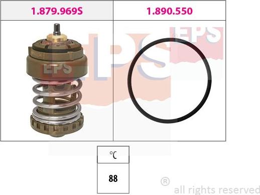 MDR EPS-1879 969 - Termostat,lichid racire aaoparts.ro