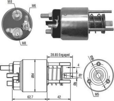 Meat & Doria 46050 - Solenoid, electromotor aaoparts.ro