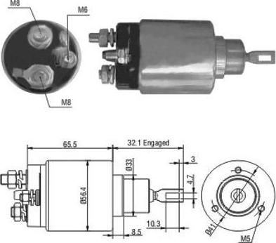 Meat & Doria 46069 - Solenoid, electromotor aaoparts.ro