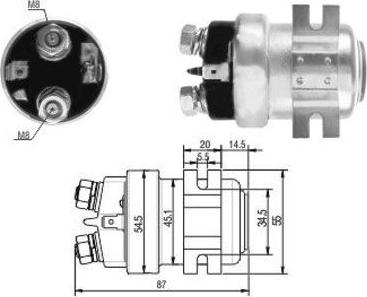 Meat & Doria 46001 - Solenoid, electromotor aaoparts.ro