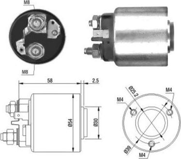 Meat & Doria 46011 - Solenoid, electromotor aaoparts.ro