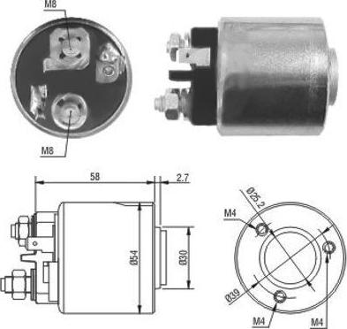Meat & Doria 46083 - Solenoid, electromotor aaoparts.ro