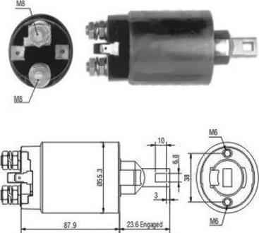Meat & Doria 46024 - Solenoid, electromotor aaoparts.ro