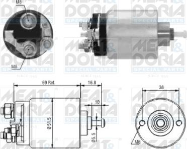Meat & Doria 46104 - Solenoid, electromotor aaoparts.ro