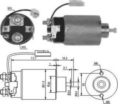 Meat & Doria 46114 - Solenoid, electromotor aaoparts.ro