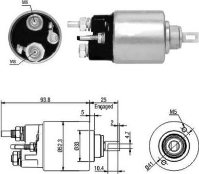 Meat & Doria 46118 - Solenoid, electromotor aaoparts.ro