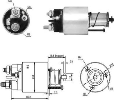 Meat & Doria 46139 - Solenoid, electromotor aaoparts.ro