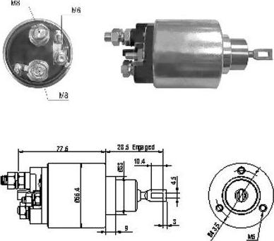 Meat & Doria 46130 - Solenoid, electromotor aaoparts.ro