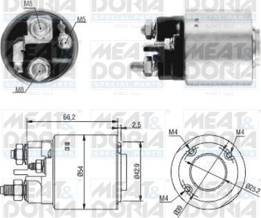 Meat & Doria 46131 - Solenoid, electromotor aaoparts.ro