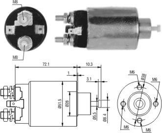 Meat & Doria 46297 - Solenoid, electromotor aaoparts.ro