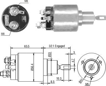 Meat & Doria 46243 - Solenoid, electromotor aaoparts.ro