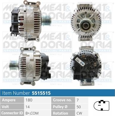 Meat & Doria 5515515 - Generator / Alternator aaoparts.ro
