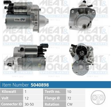 Meat & Doria 5040898 - Starter aaoparts.ro