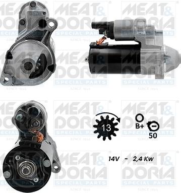 Meat & Doria 5010949G - Starter aaoparts.ro