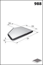 Mecafilter EAR7334 - Filtru, aer habitaclu aaoparts.ro