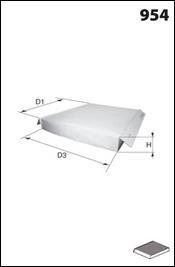 Mecafilter EAR7313 - Filtru, aer habitaclu aaoparts.ro