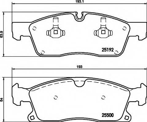 Mercedes-Benz A 007 420 80 20 - Set placute frana,frana disc aaoparts.ro