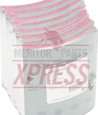 Meritor MBLK2200 - Set garnituri de frictiune, frana tambur aaoparts.ro