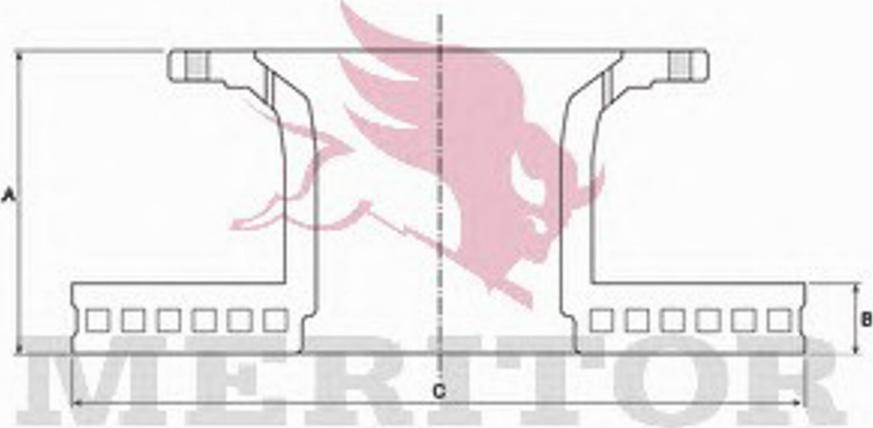 Meritor MBR5047 - Disc frana aaoparts.ro