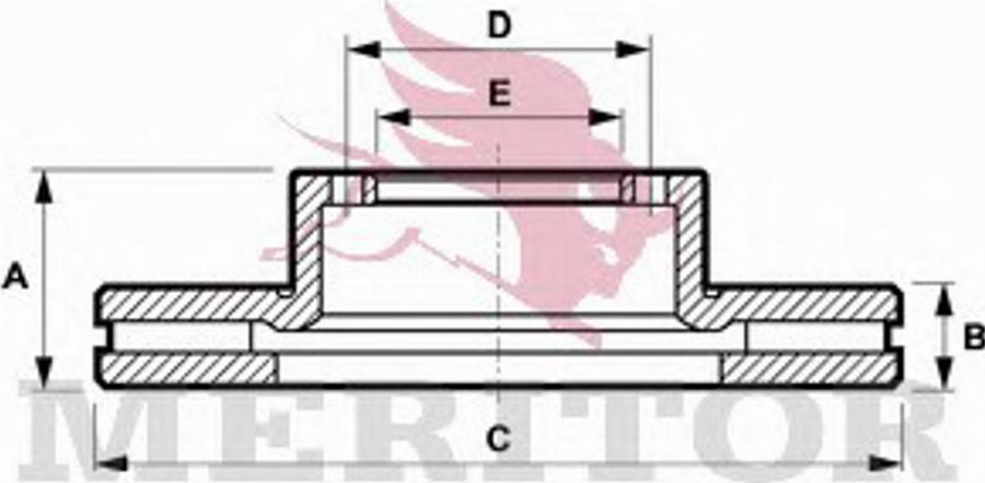 Meritor MBR5104 - Disc frana aaoparts.ro