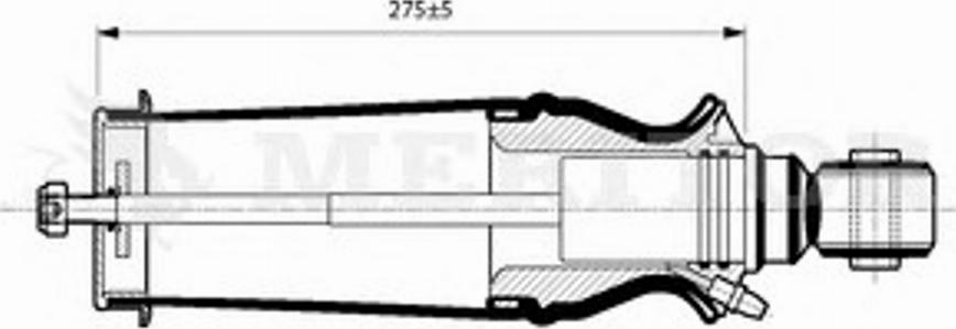 Meritor MLF5109 - Amortizor, suspensie cabina aaoparts.ro
