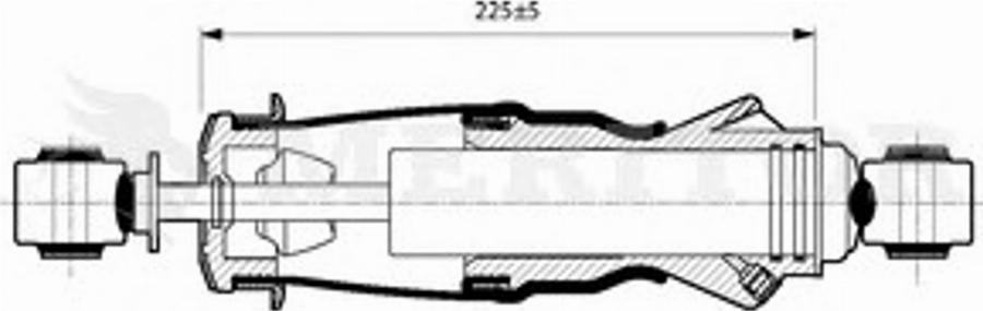 Meritor MLF5116 - Amortizor, suspensie cabina aaoparts.ro