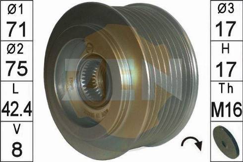Messmer 219154 - Fulie, alternator aaoparts.ro
