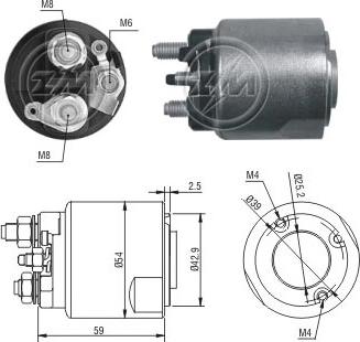 Messmer ZM494 - Solenoid, electromotor aaoparts.ro