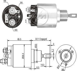 Messmer ZM578 - Solenoid, electromotor aaoparts.ro