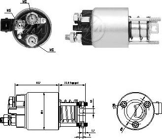 Messmer ZM1396 - Solenoid, electromotor aaoparts.ro