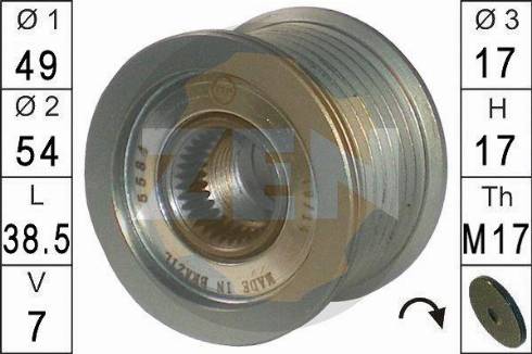 Messmer ZN5584 - Fulie, alternator aaoparts.ro
