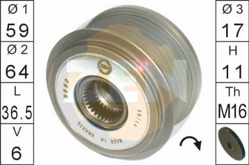 Messmer ZN5580 - Fulie, alternator aaoparts.ro