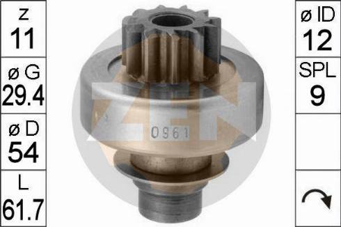 Messmer ZN0961 - Pinion electromotor aaoparts.ro