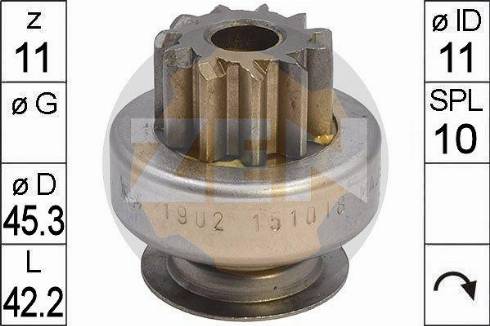 Messmer ZN1902 - Pinion electromotor aaoparts.ro